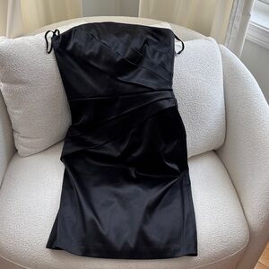White House Black Market Strapless Black Dress